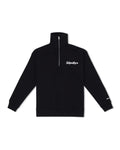 VINTAGE QUARTER ZIP UP - BLACK
