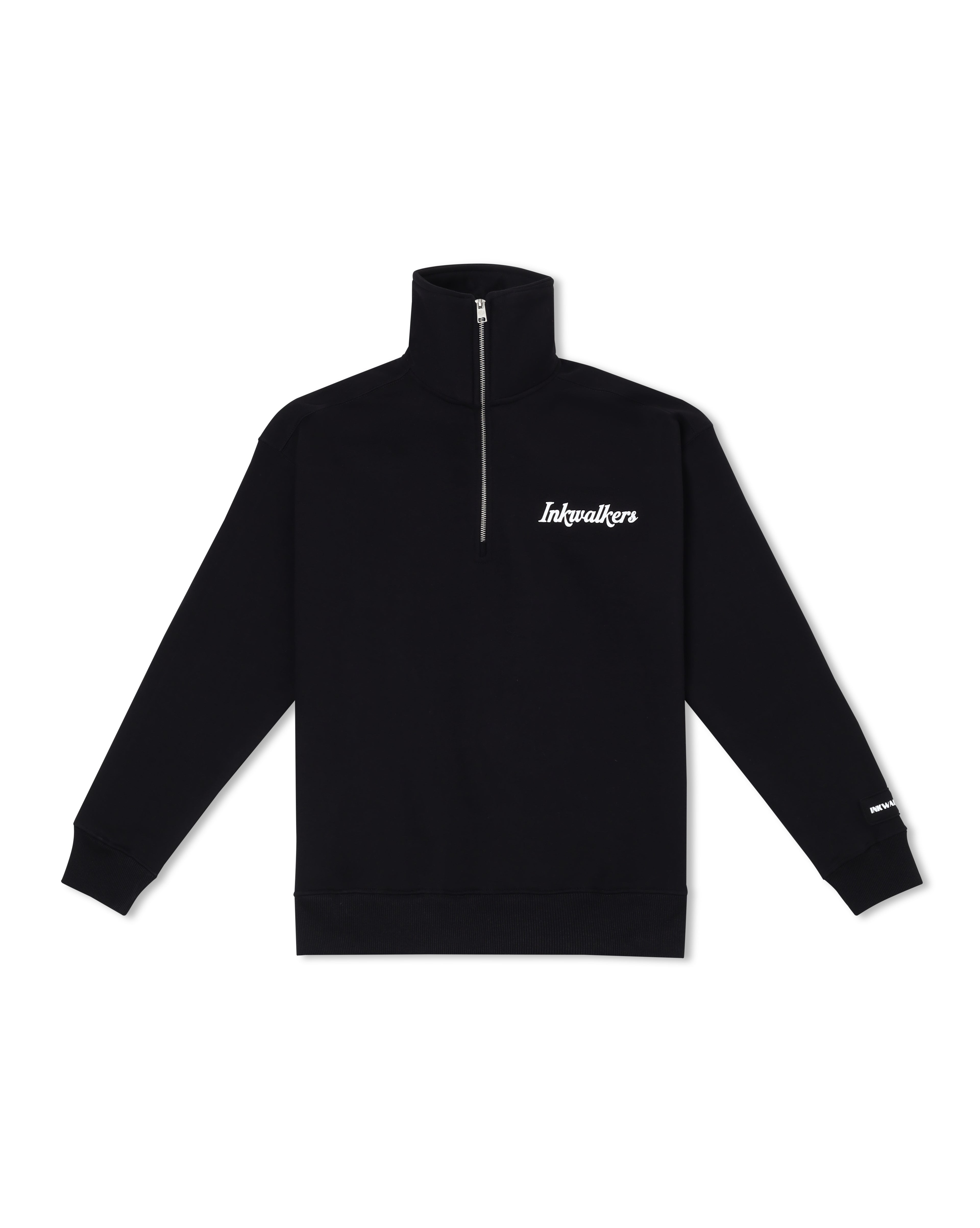 VINTAGE QUARTER ZIP UP - BLACK
