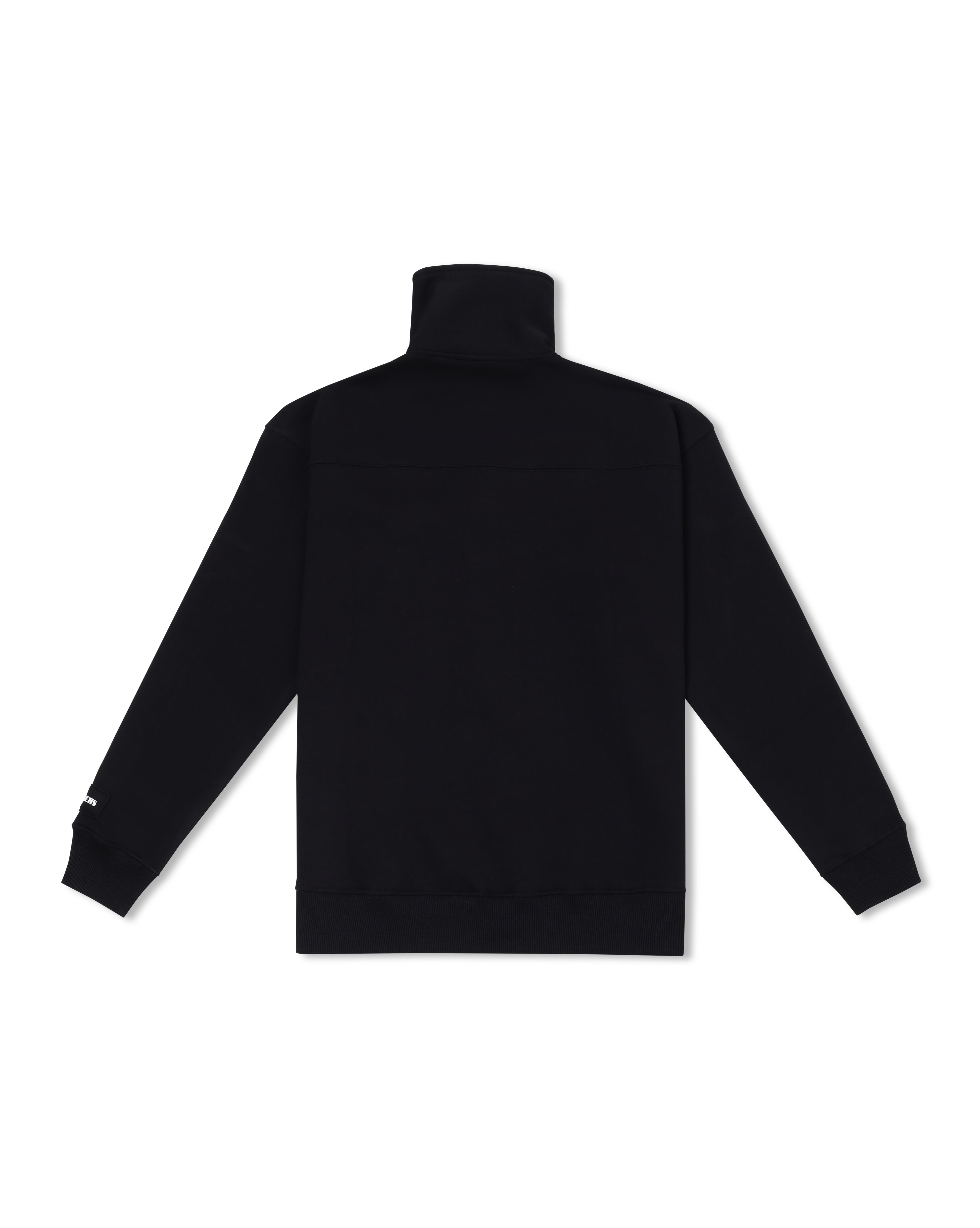 VINTAGE QUARTER ZIP UP - BLACK