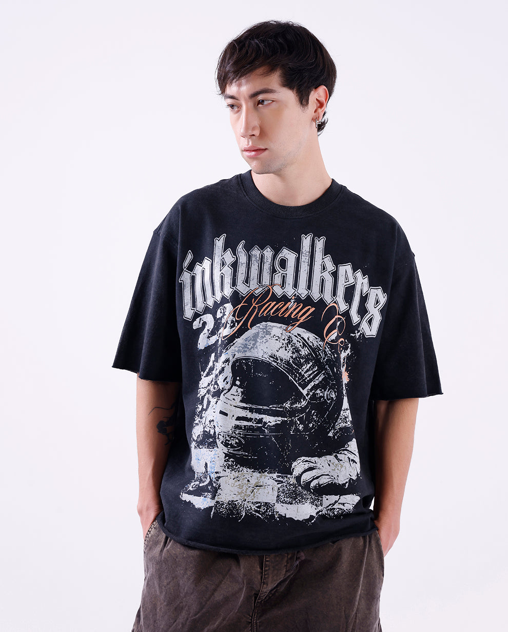 THE GEAR UP TEE - BLACK WASHED