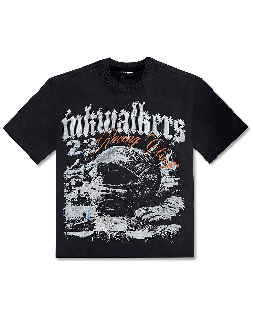 THE GEAR UP TEE - BLACK WASHED