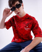THE ORIGIN MAP TEE - RED