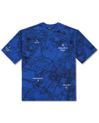 THE ORIGIN MAP TEE - ROYAL BLUE