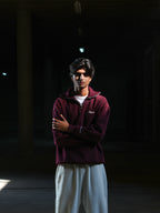 VINTAGE QUARTER ZIP UP - WINE