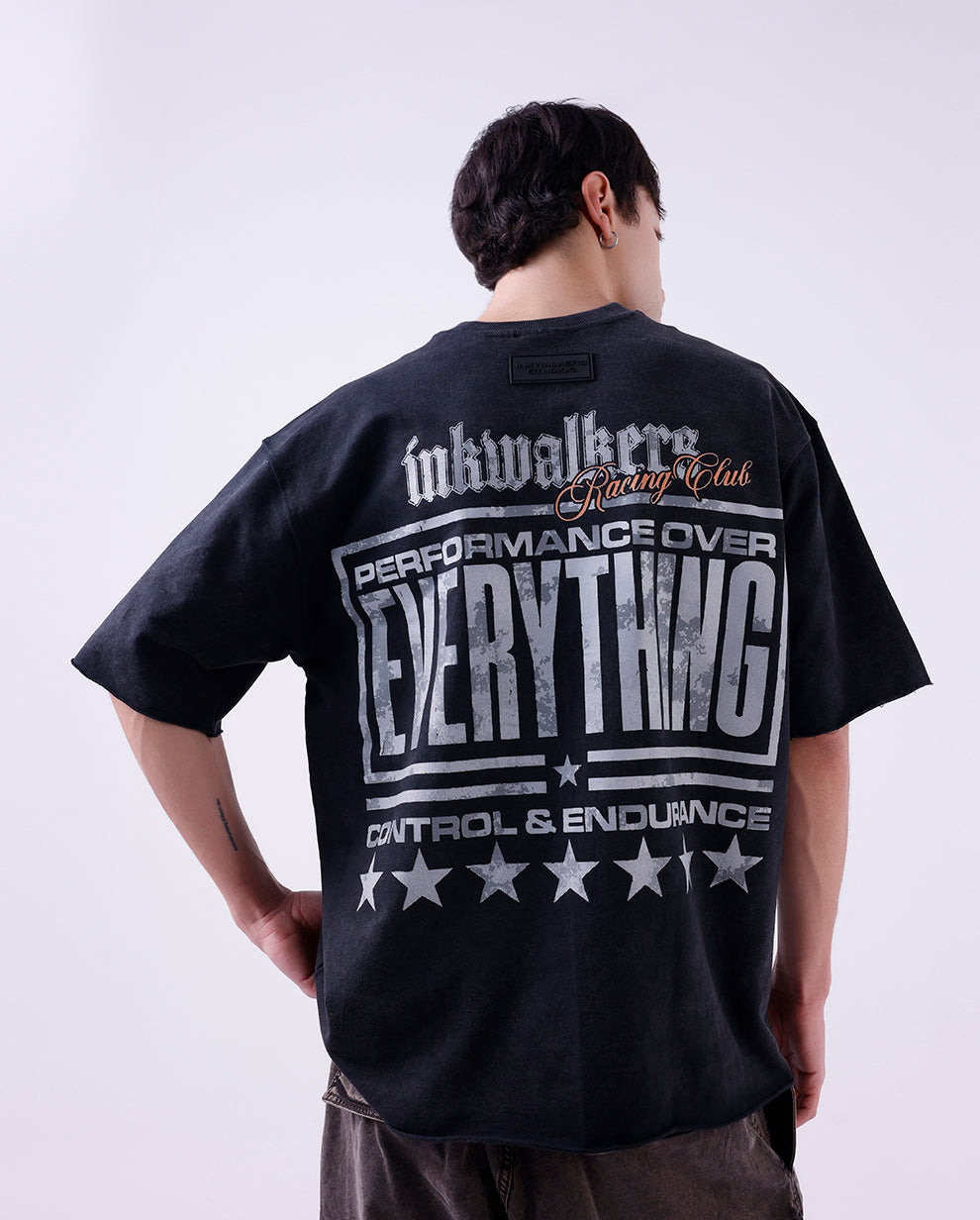 THE GEAR UP TEE - BLACK WASHED