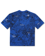 THE ORIGIN MAP TEE - ROYAL BLUE