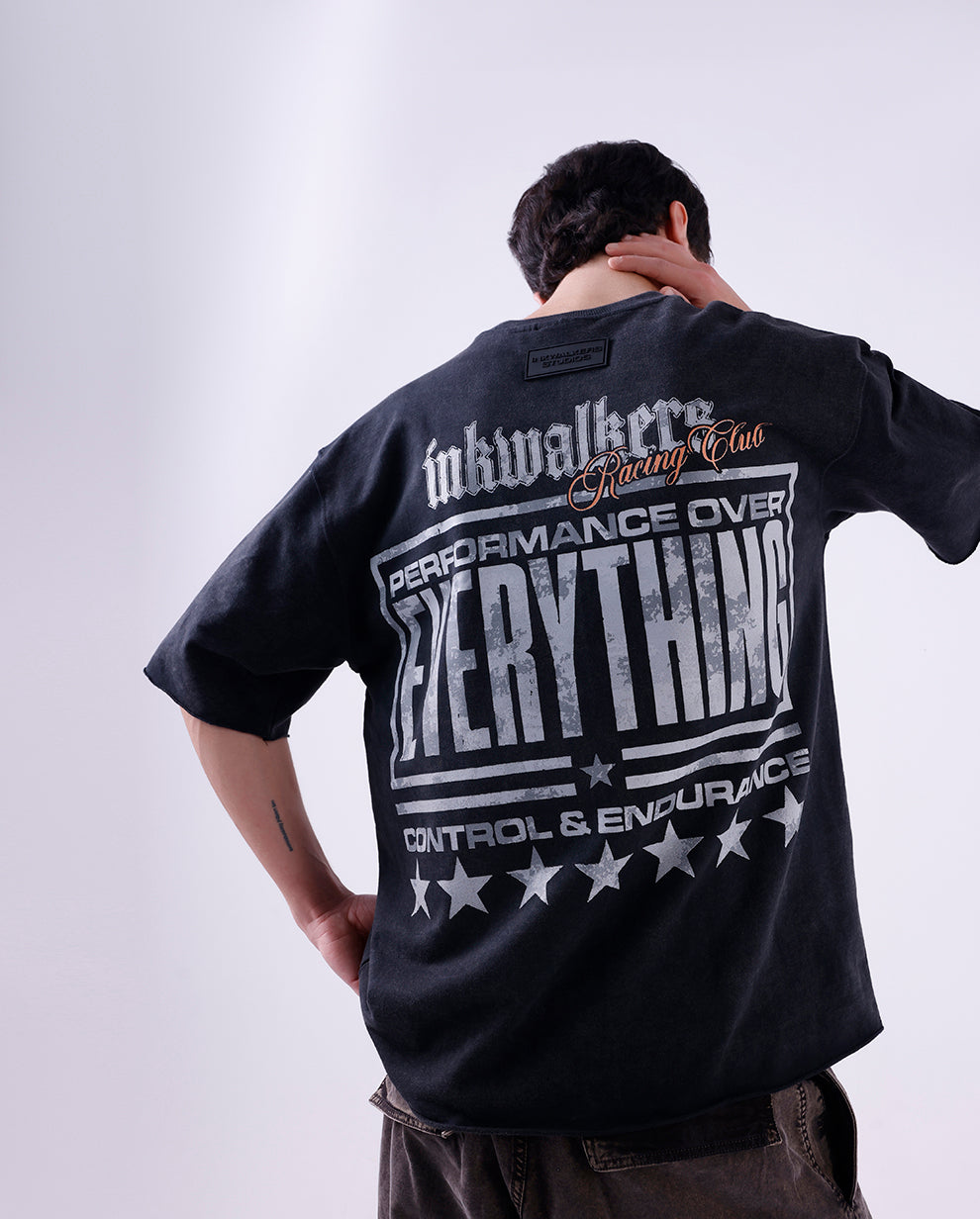 THE GEAR UP TEE - BLACK WASHED