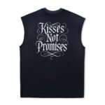 Kisses not promises tank - Navy